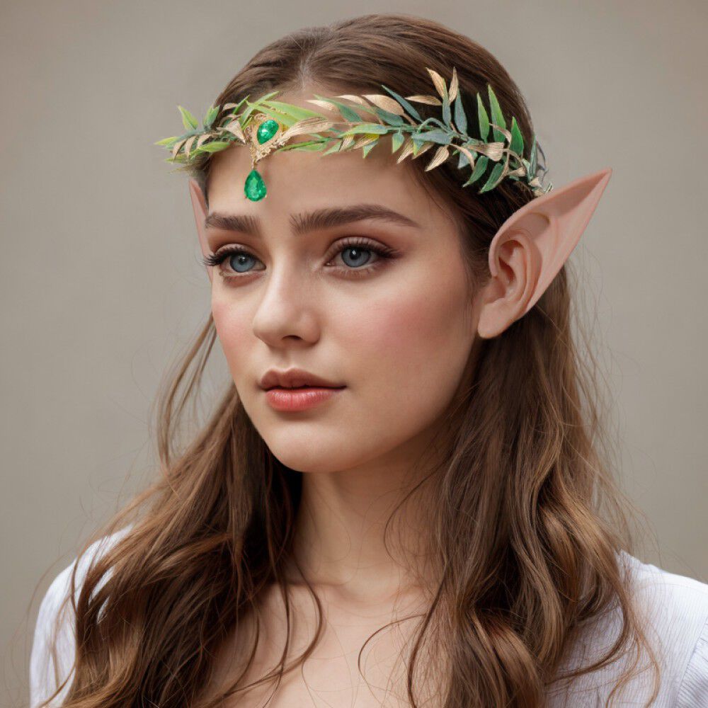Diadema Tiara Hojas Cosplay Elfos Reyes Medieval image number 1.0