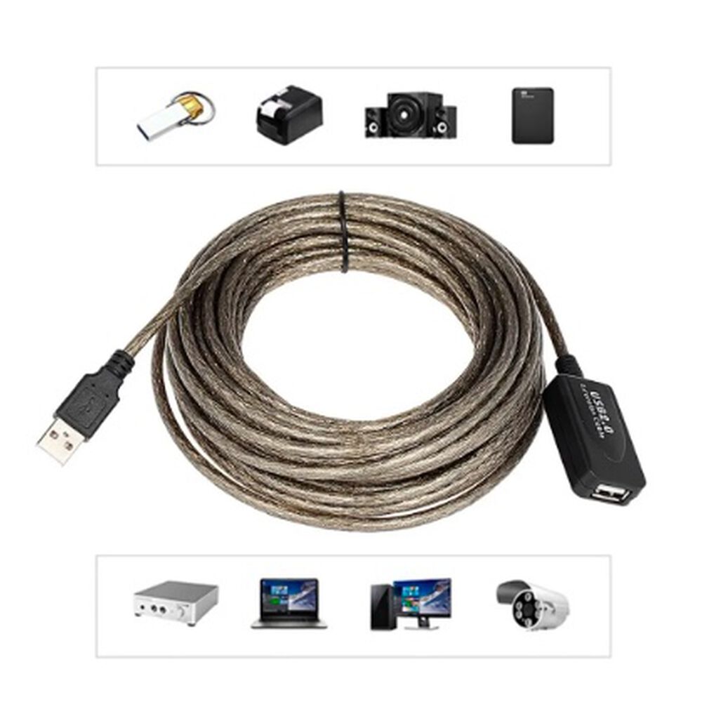 Extension Cable Usb Activo 10 Metros Blindado image number 1.0