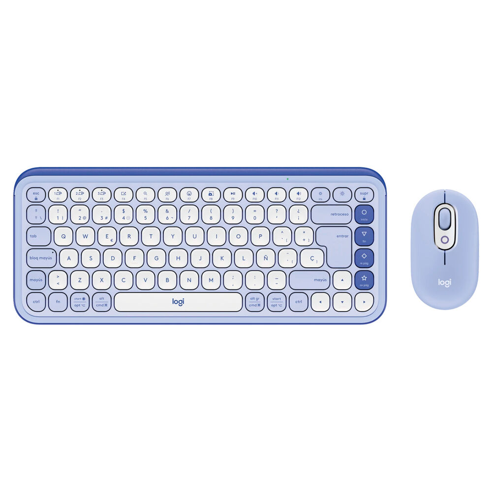Kit Teclado Y Mouse Inalámbricos Logitech Pop Icon Lila image number 3.0