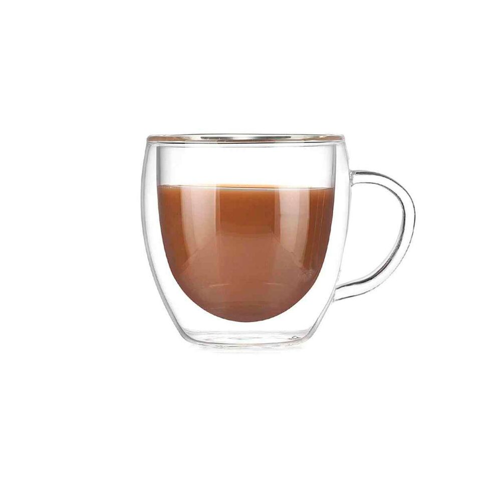 Set 2 Mugs Vidrio Doble Pared 250 Ml image number 2.0
