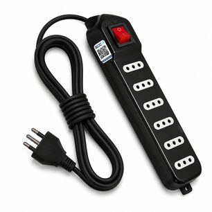 Alargador De 3mt Certificado 6 Pos + Switch Corta Corriente Me-070b