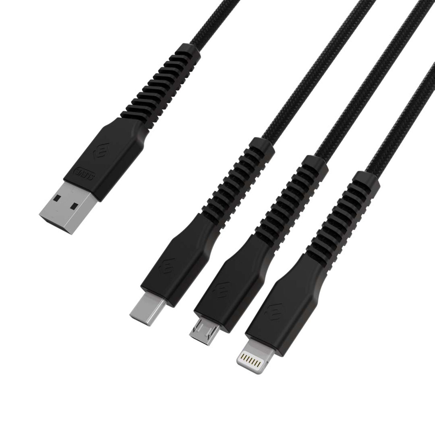 Cable Cargador Sleve Line X Usb A Triple Usb Black image number 4.0