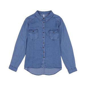 Blusa Denim Regular Manga Larga Mujer Geeps