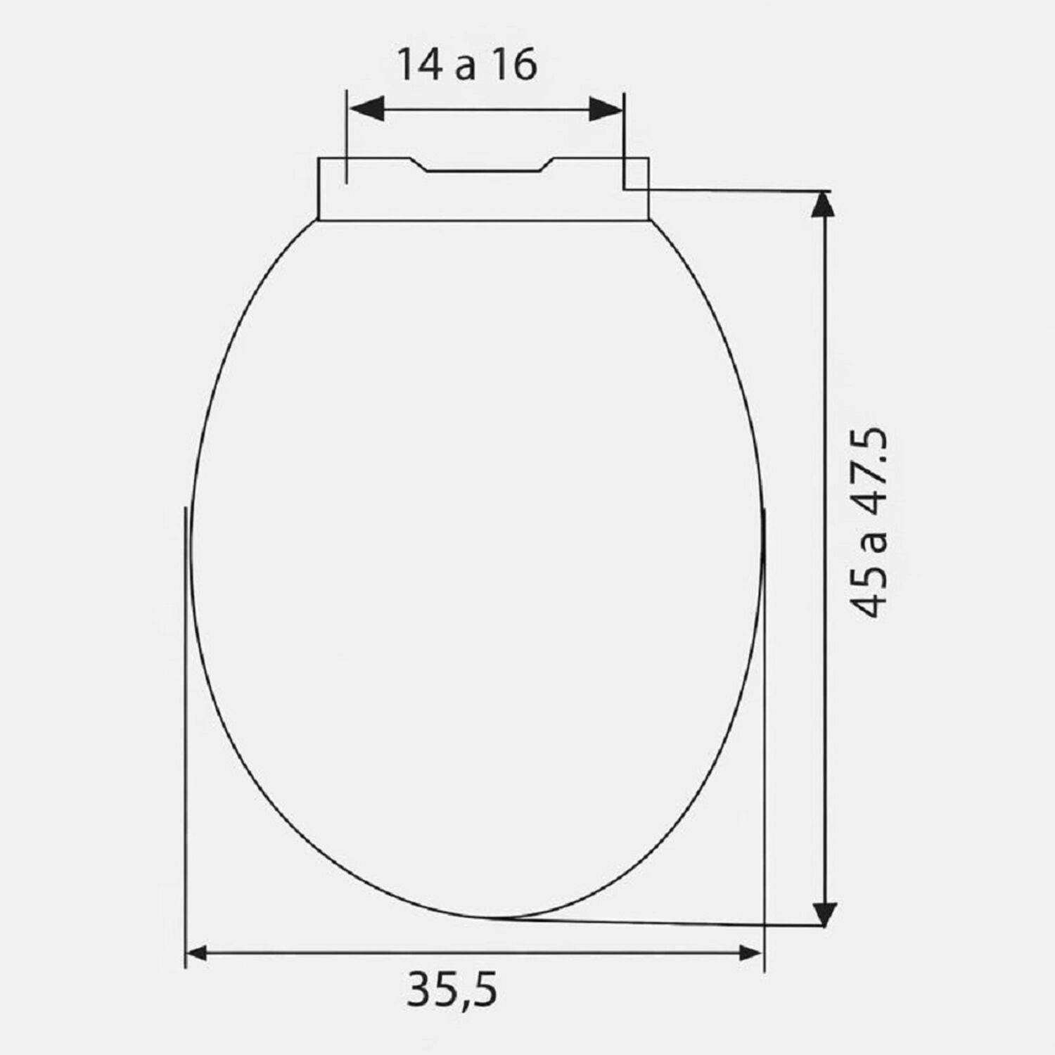Asiento Victoria Soft Close Elongado Fanaloza image number 5.0