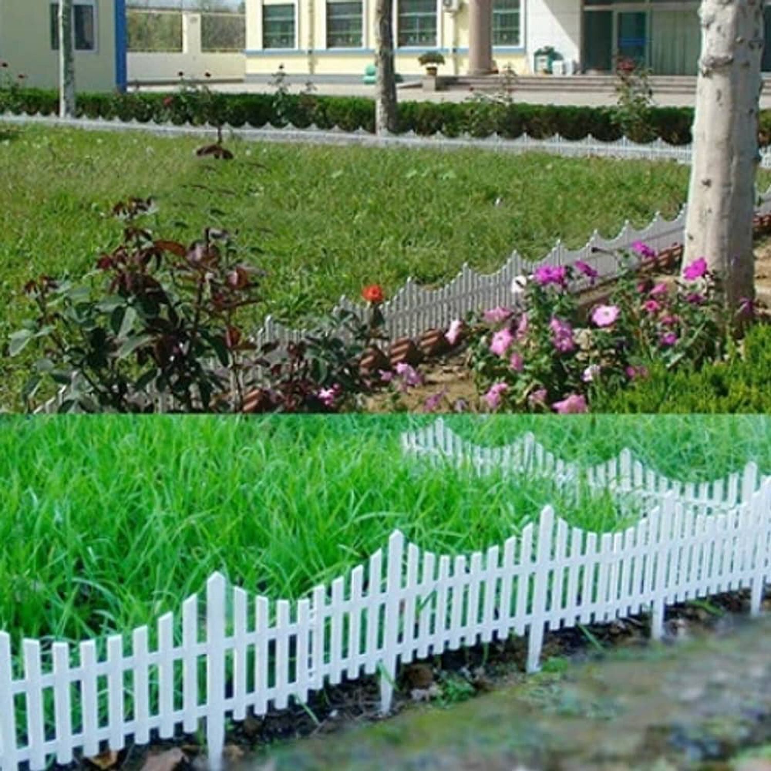 Valla De Jard&iacute;n Con Borde Blanco Pack 4 Resistente 80x53cm image number 3.0