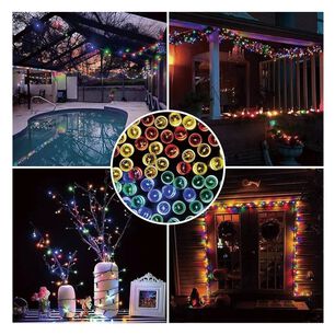 Guirnalda Luces Solares 100 Led Decoracion Jardin Terraza 200m