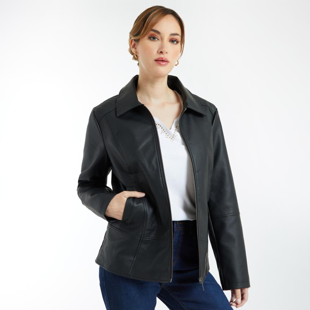 Chaqueta De Cuero Mujer Lasage image number 2.0