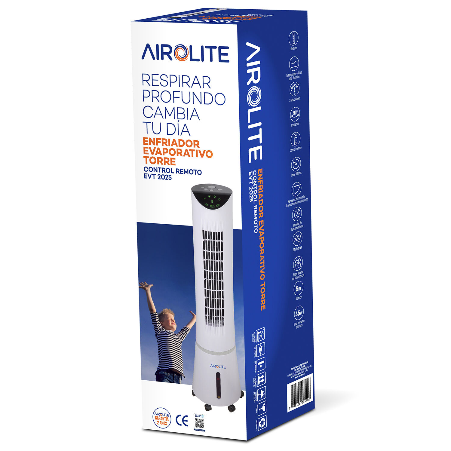 Enfriador Evaporativo Digital C/control Evt-2025 Airolite image number 5.0