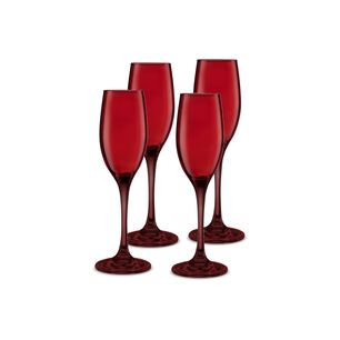 Set De Copas Allegra Full Rojo / 4 Piezas / 4 Personas / 180cc