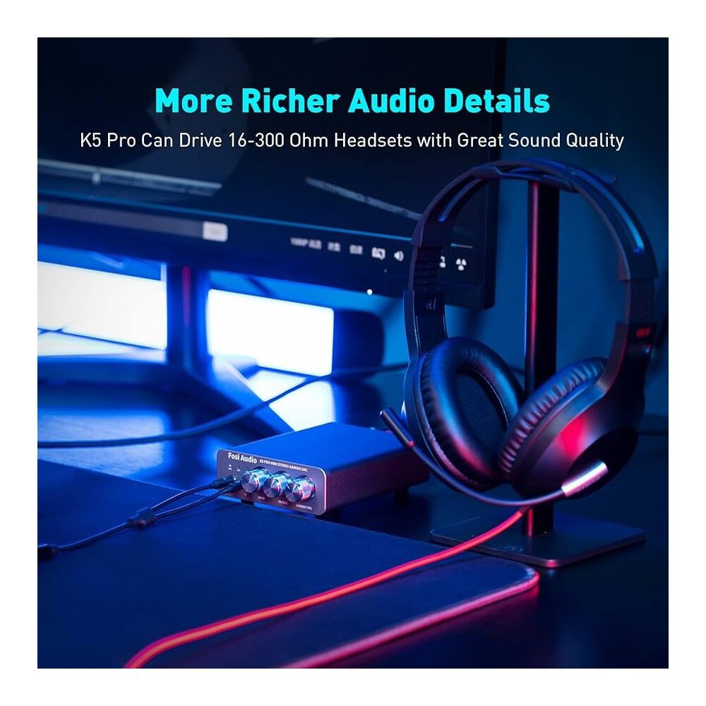 Amplificador De Aud&iacute;fonos Hifi 1000mw - Fosi Audio K5 Pro image number 3.0