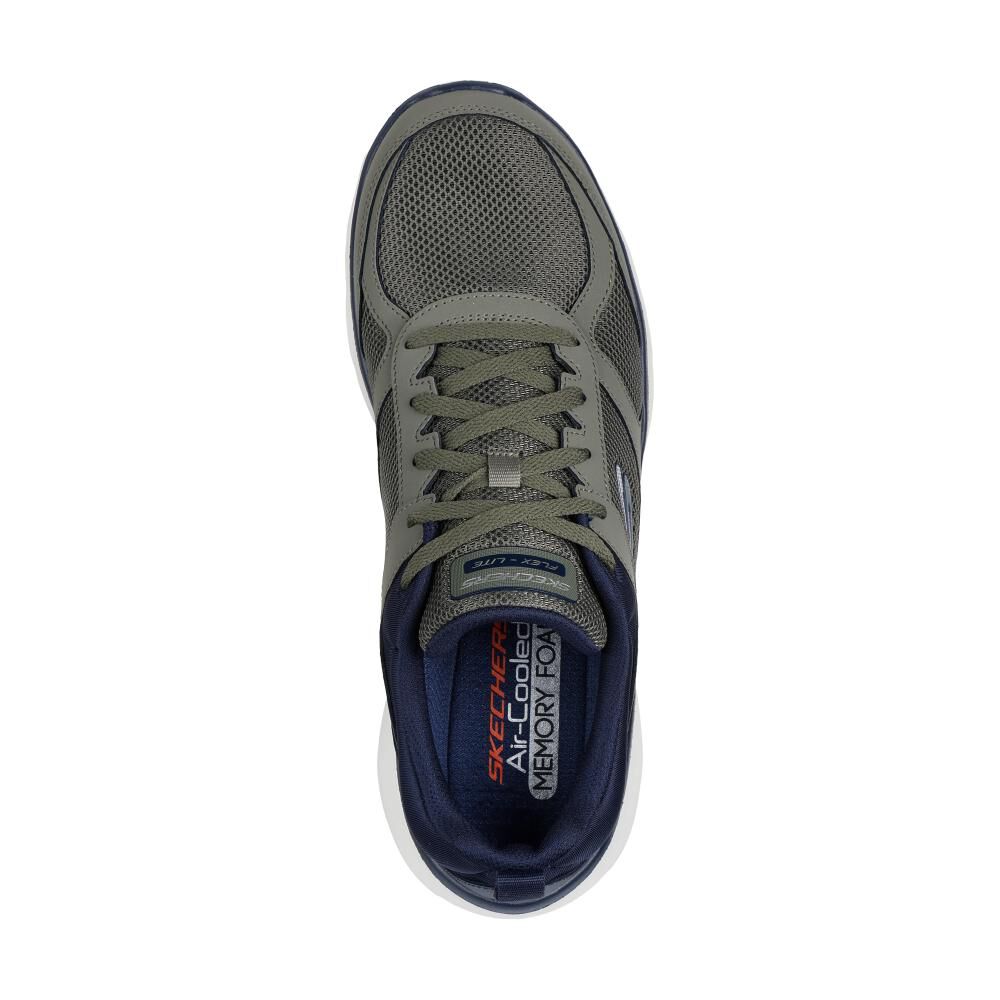 Zapatilla Urbana Hombre Skechers Flex Advantage 5.0 Olivo image number 4.0