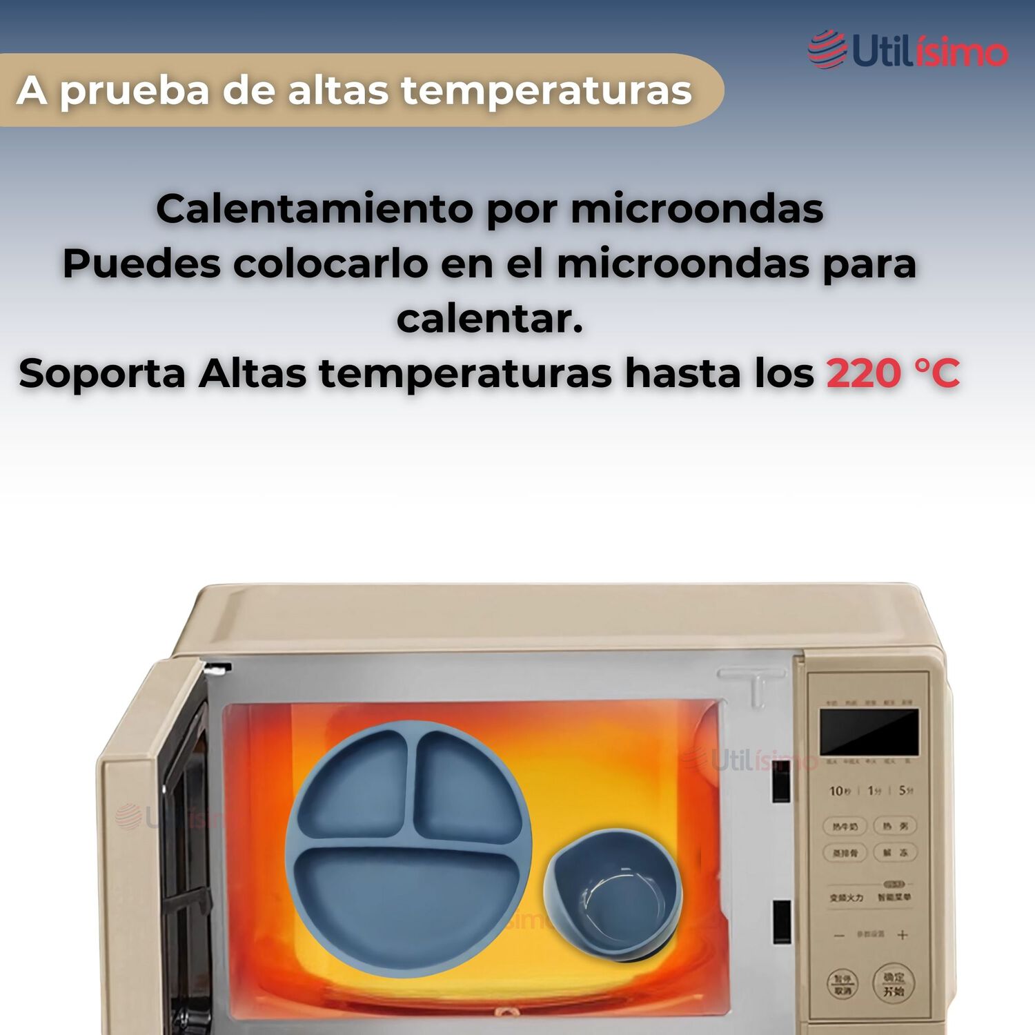 Set De Alimentaci&oacute;n Beb&eacute; Silicona 5 Piezas Libre Bpa Colores Surtidos image number 6.0