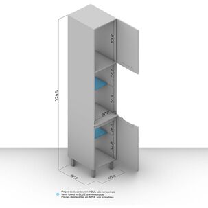 Mueble De Cocina Vekkahome Meena / 2 Puertas
