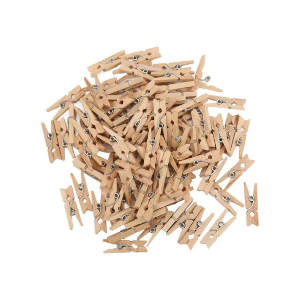 Mini Pinzas, Perros De Madera, 45 Unid 0,9x2,5 Cm image number 1.0