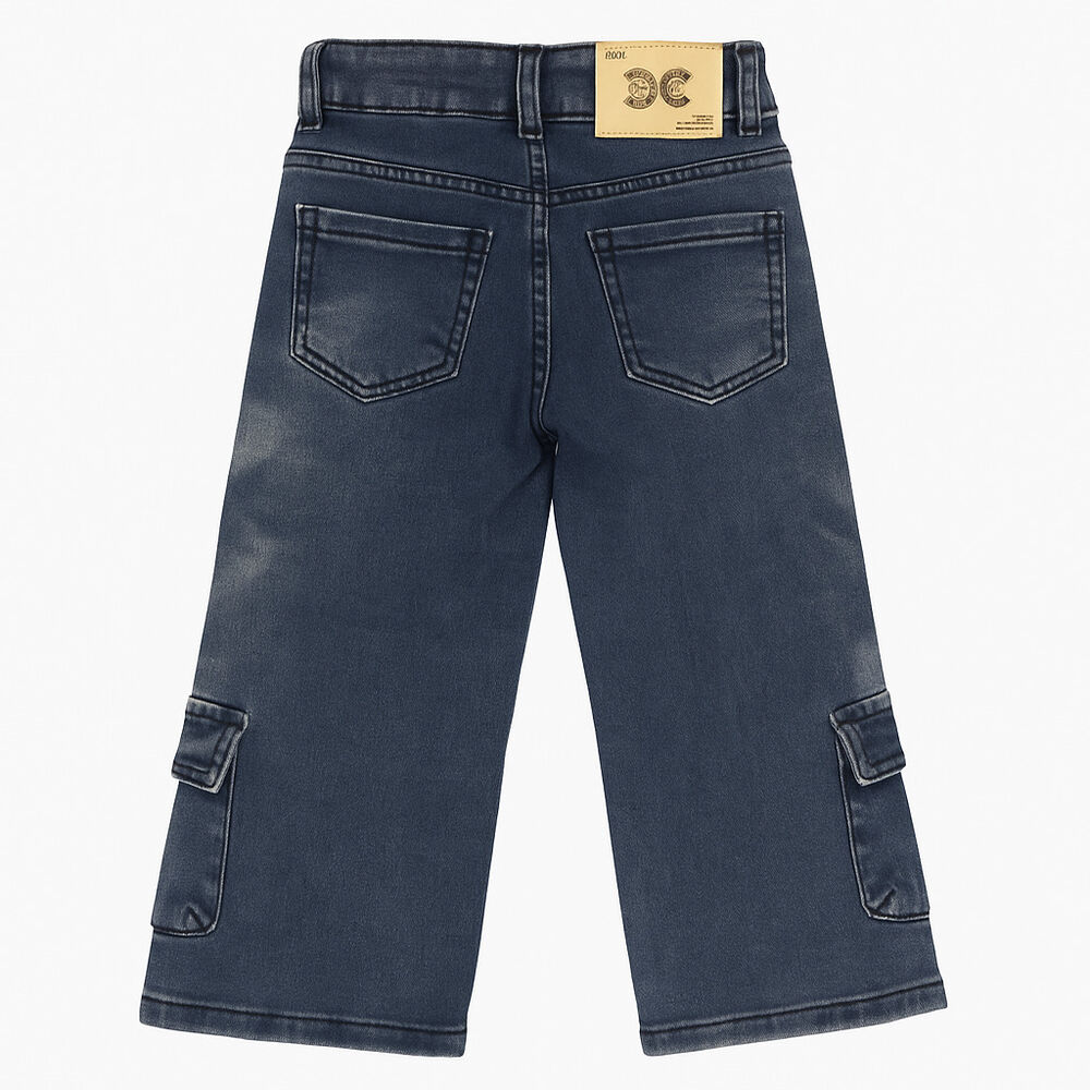 Pantalon Jeans Cargo Ni&ntilde;a Con Cierres Estilo Urbano image number 3.0