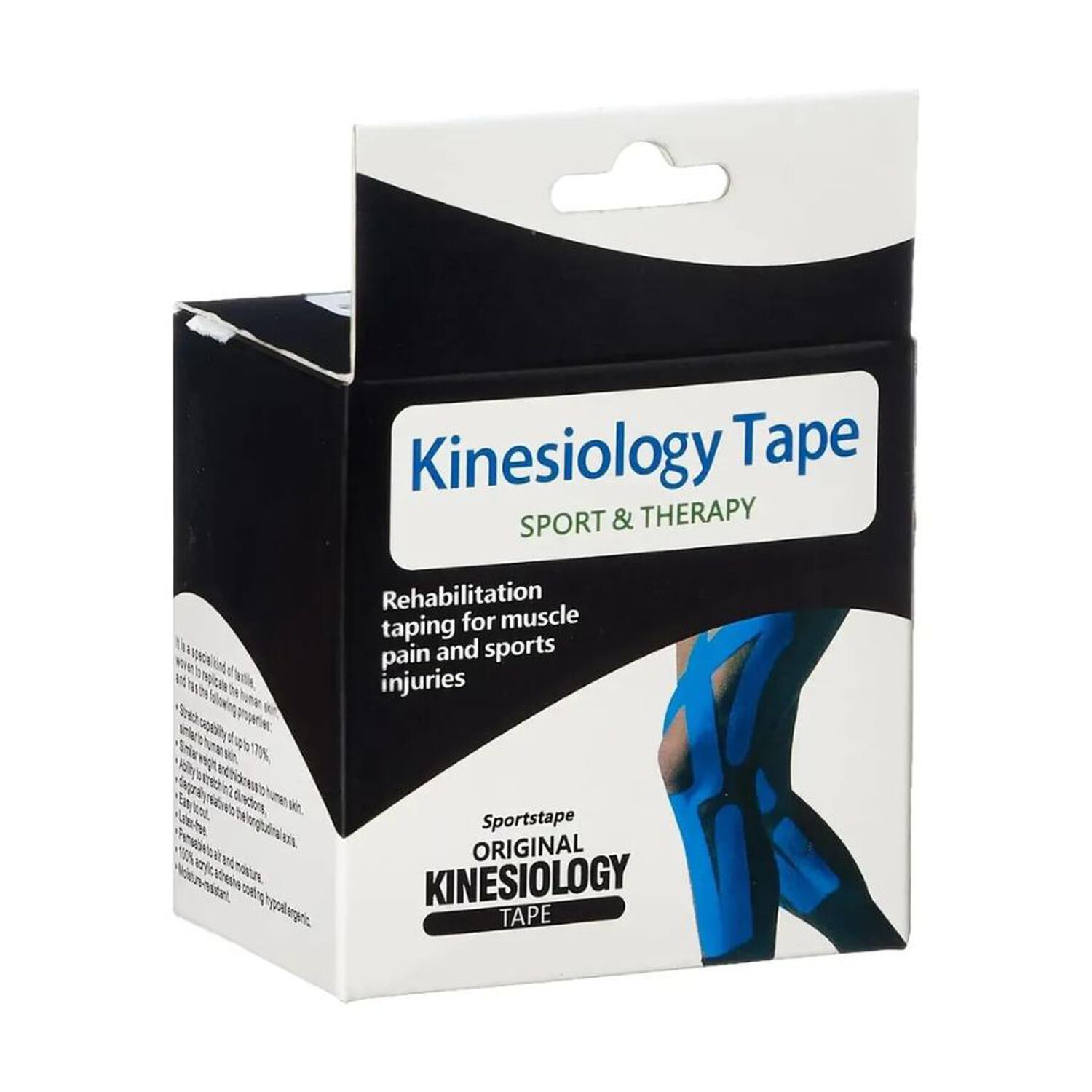 Pack 2 Cinta Kinesiologica Sportstape Vendaje Neuromuscular 5mx5cm image number 3.0