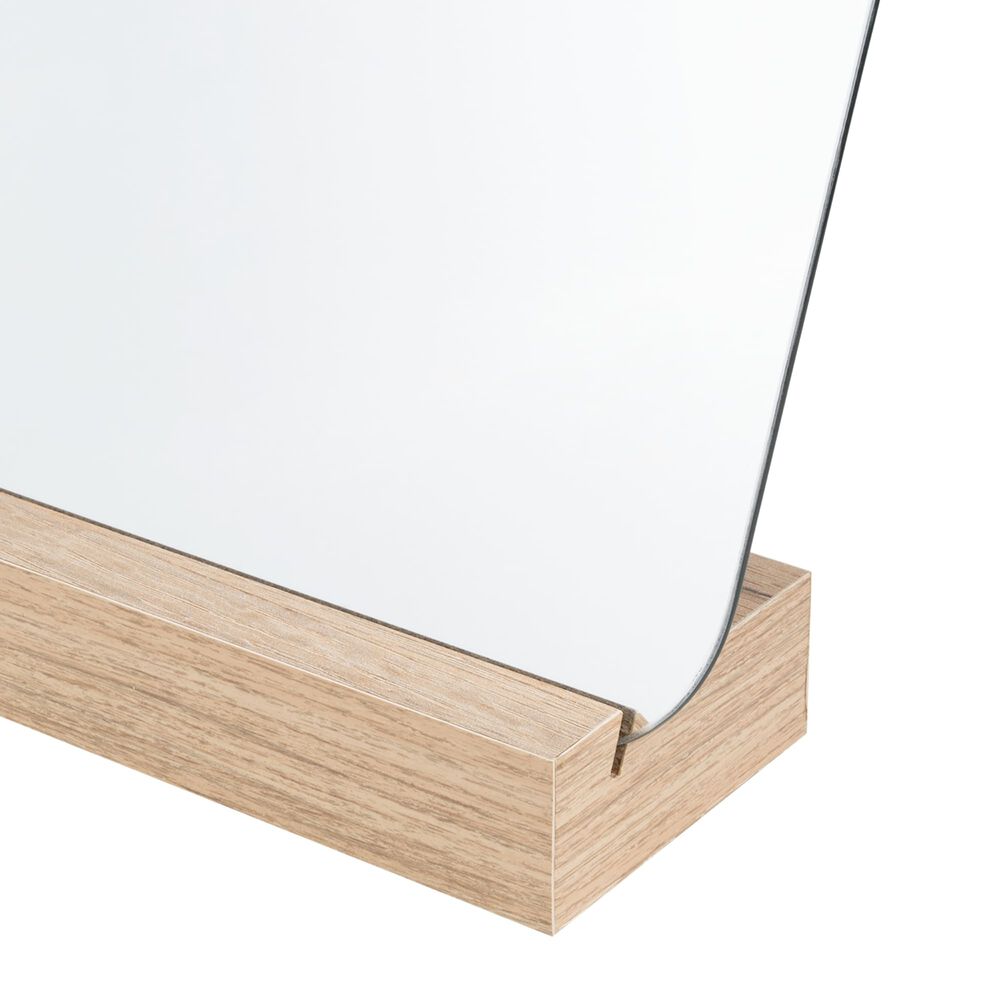Espejo Semicircular Base Madera Fm-076 25x18x7 image number 2.0