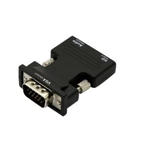 Adaptador Hdmi A Vga Y Audio Plug Jack 3,5 Convertidor A Hdmi Hembra A Vga Macho