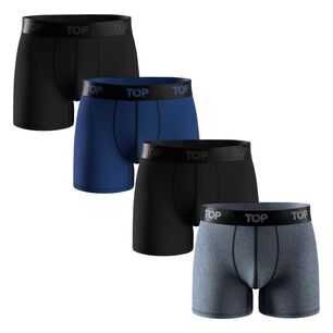 Pack 4 Boxer Medio Algod&oacute;n Color Top