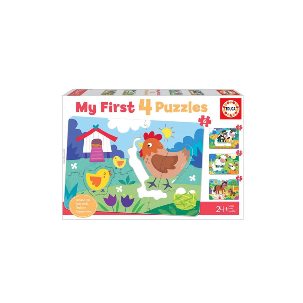 Puzzle Infantil Mam&aacute; Gallina (my First 4 Puzzles) - Ps image number 0.0