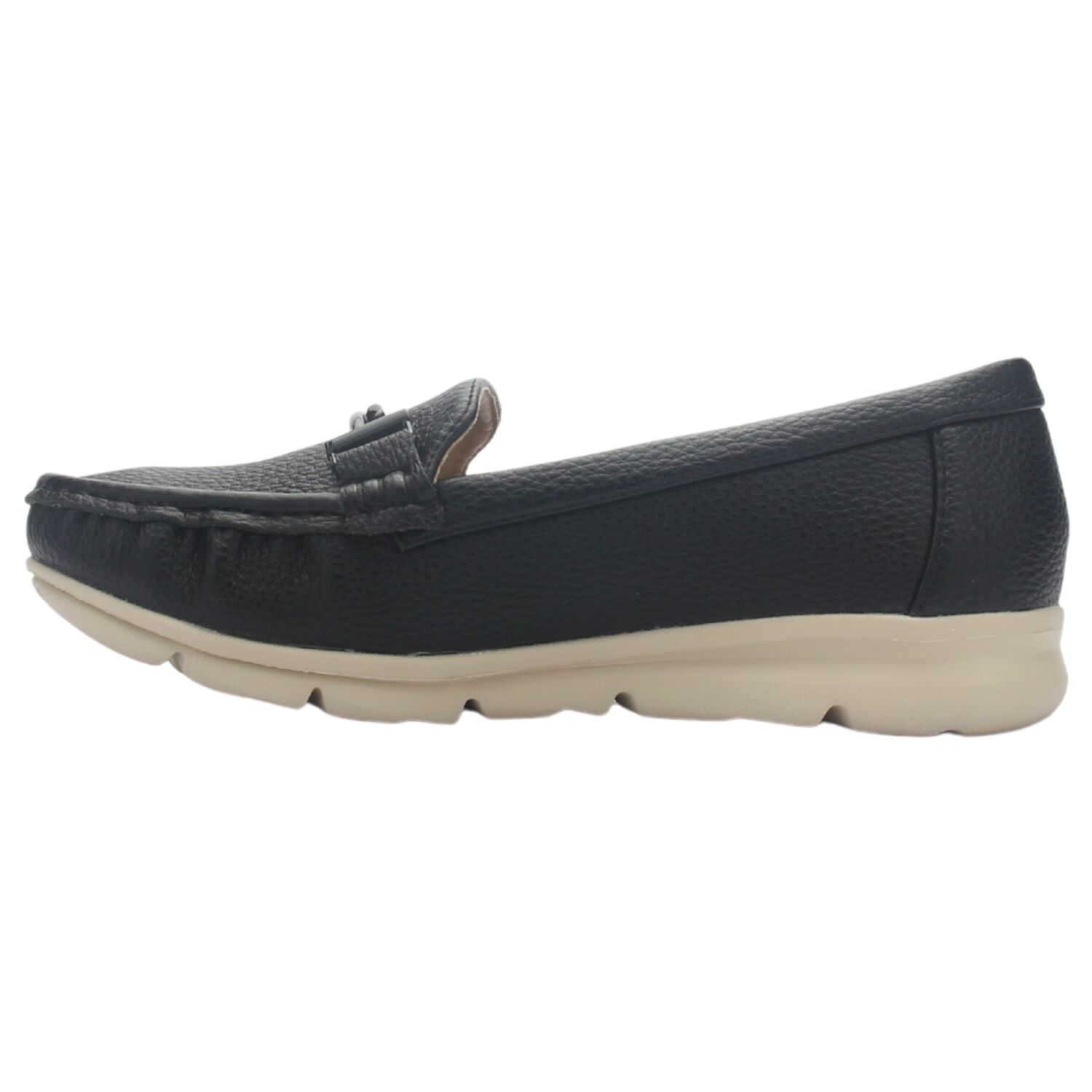 Mocasin De Mujer De Color Negro Casual Chalada Leve-1 image number 1.0