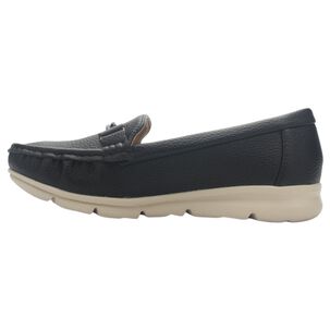 Mocasin De Mujer De Color Negro Casual Chalada Leve-1