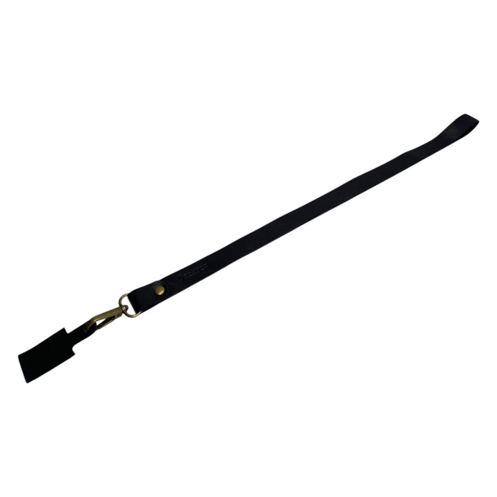 Lanyard De Cuero Negro Tratur image number 0.0