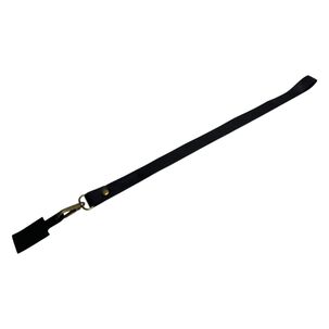 Lanyard De Cuero Negro Tratur