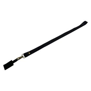 Lanyard De Cuero Negro Tratur