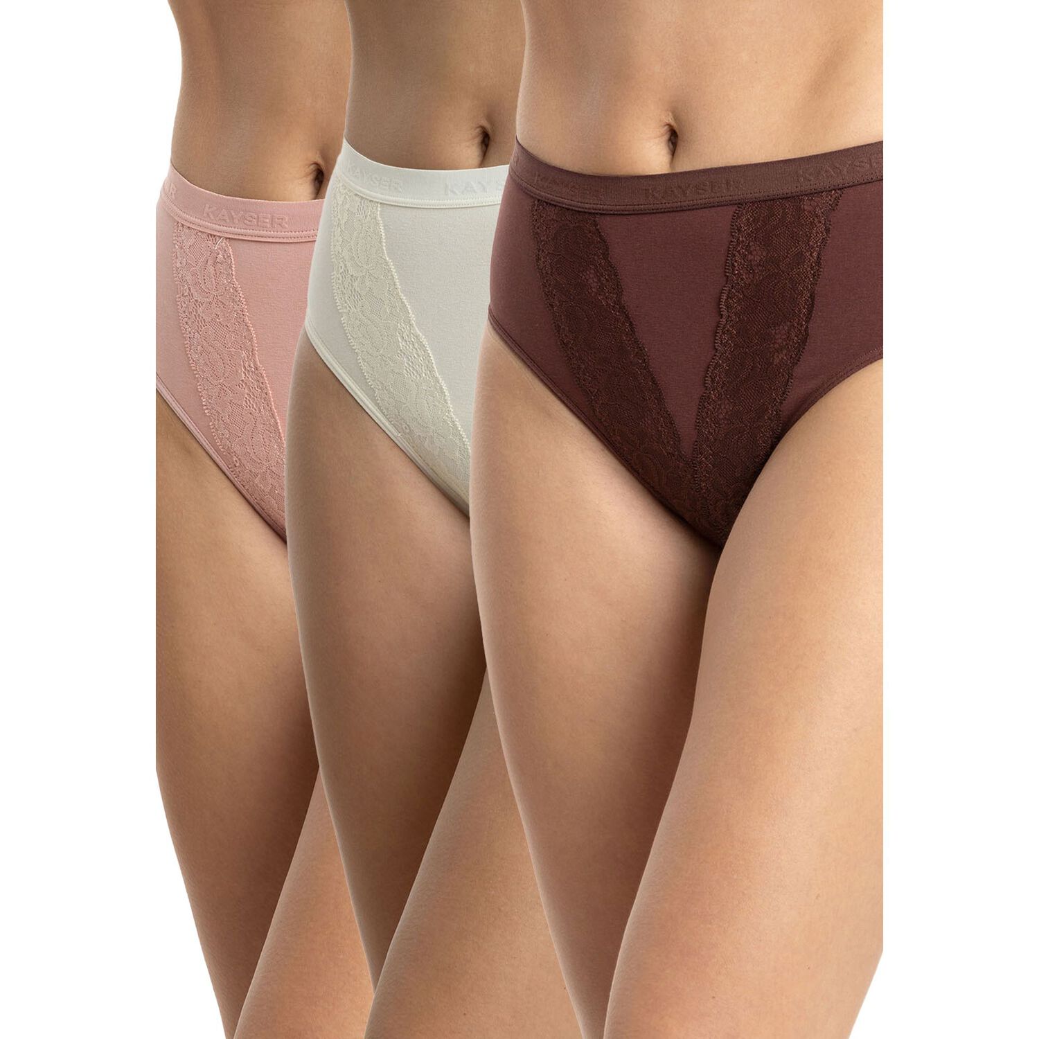 Pack 3 Calzones Maxi Algod&oacute;n Mujer Kayser P310.80-ros1 image number 0.0