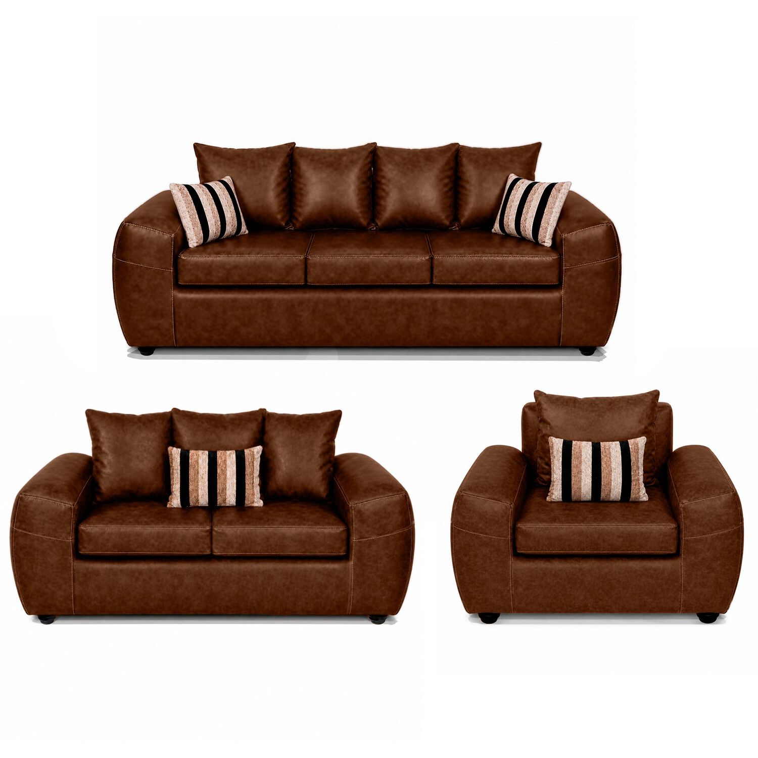 Juego De Living Elegant Detail Houston Pu / 6 Cuerpos image number 0.0