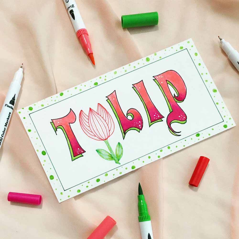 Ohuhu 36 Marcadores Doble Punta Acuarelables image number 4.0