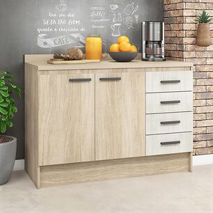 Mueble De Cocina Base Vekkahome Mia 12o Cm