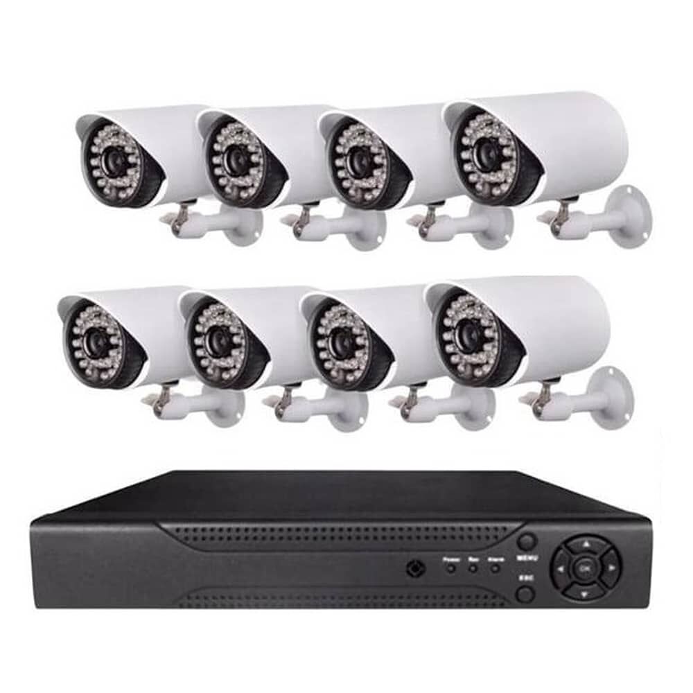 Kit De 8 C&aacute;maras Ahd Con Dvr 1080p Full Hd image number 0.0