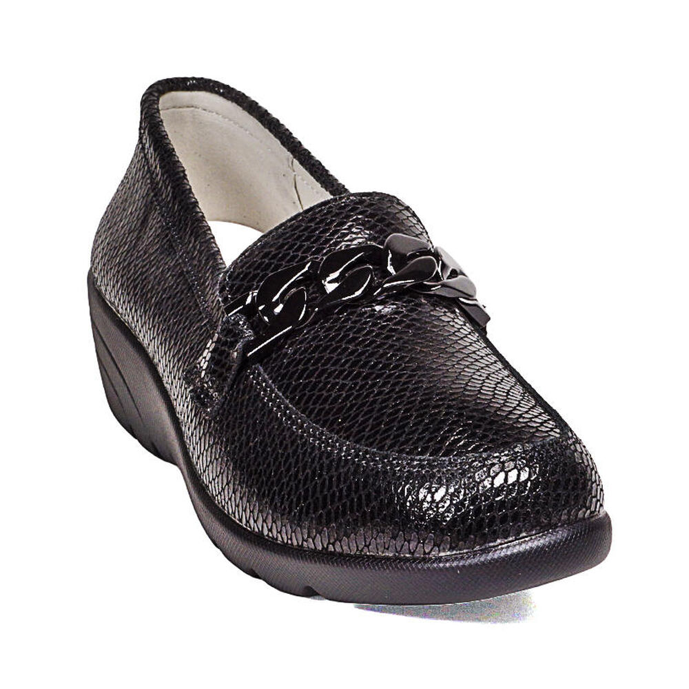 Mocasín Cuero Hadassa Negro image number 3.0