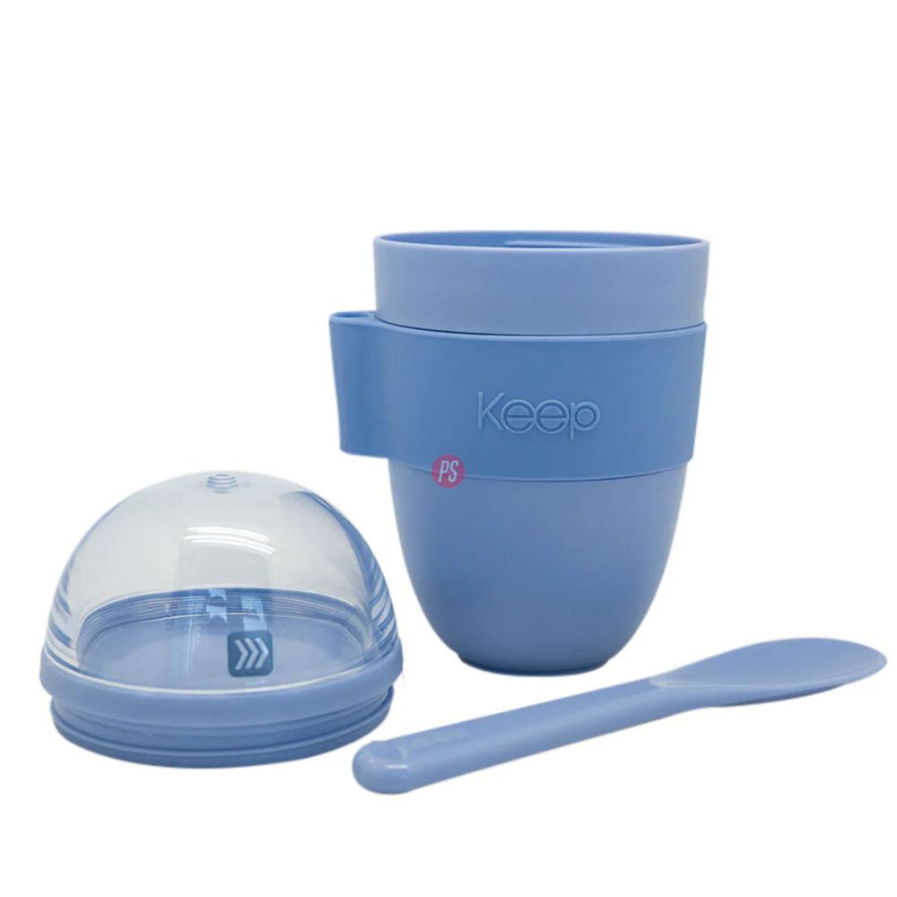 Vaso Snack Keep 450 Ml Con Cucharita Colores - Ps image number 1.0
