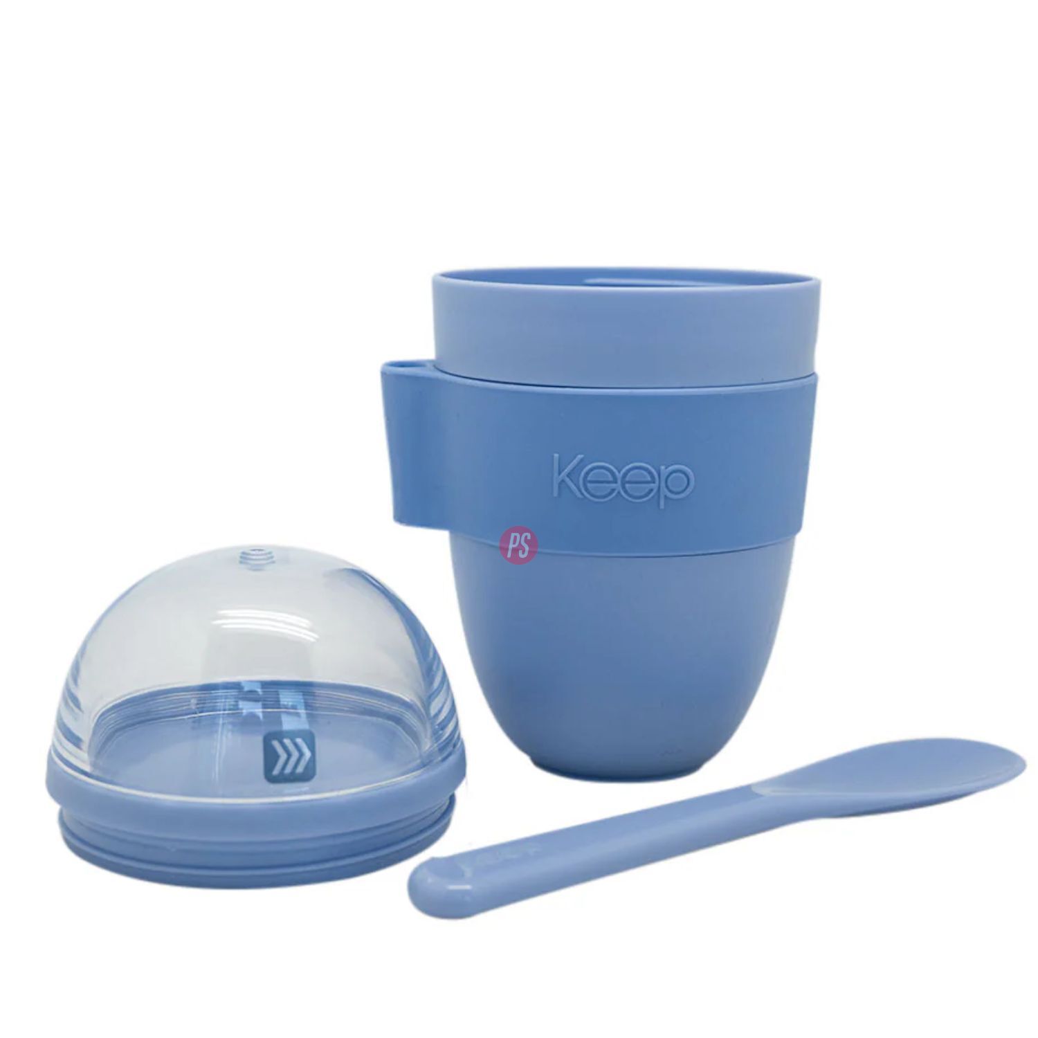 Vaso Snack Keep 450 Ml Con Cucharita Colores - Ps image number 1.0