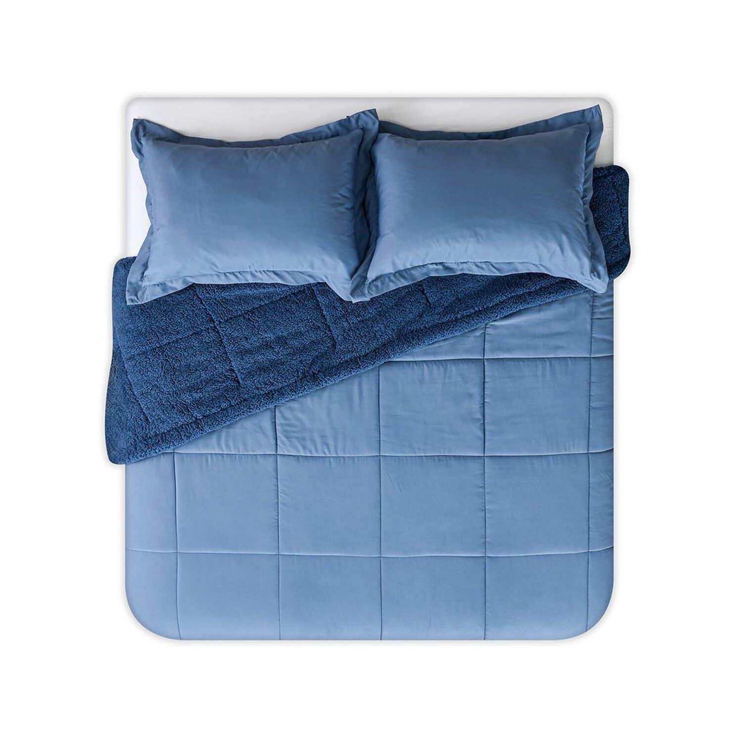 Af - Plum&oacute;n Rollo Sherpa Azul 2.0 image number 2.0