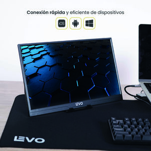 Monitor Portátil Gamer Viewgo 15,6" Full Hd 1080p Levo