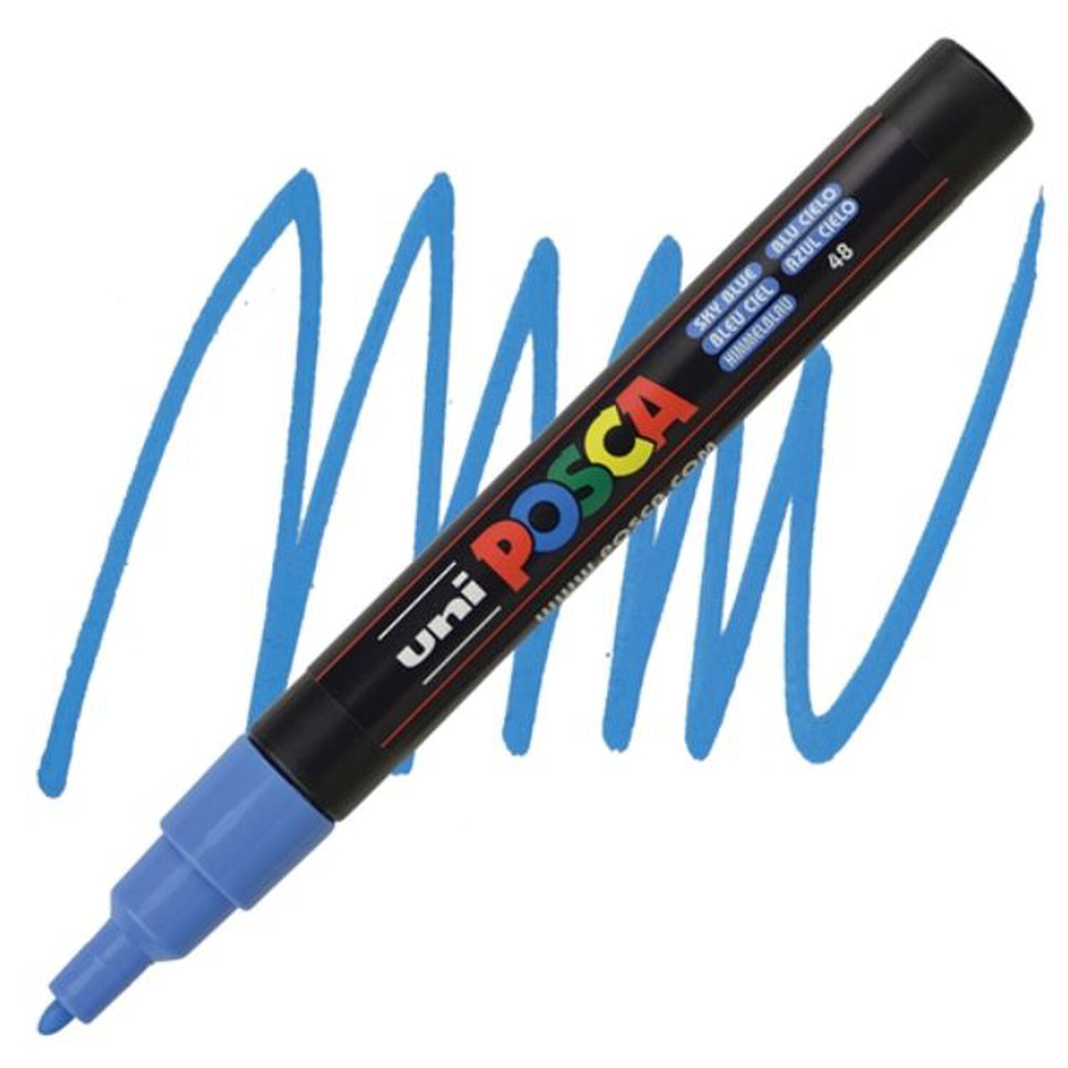 Marcador Acr&iacute;lico Azul Cielo 3m Posca image number 0.0