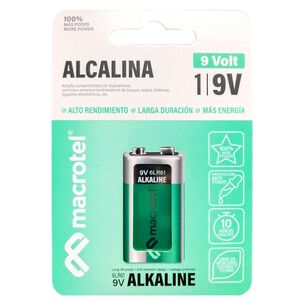 Bater&iacute;a 9V Alcalina Macrotel