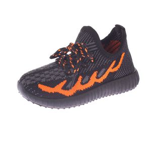 Zapatilla Kids Negro Naranjo Bbo Art. 20854blackorange