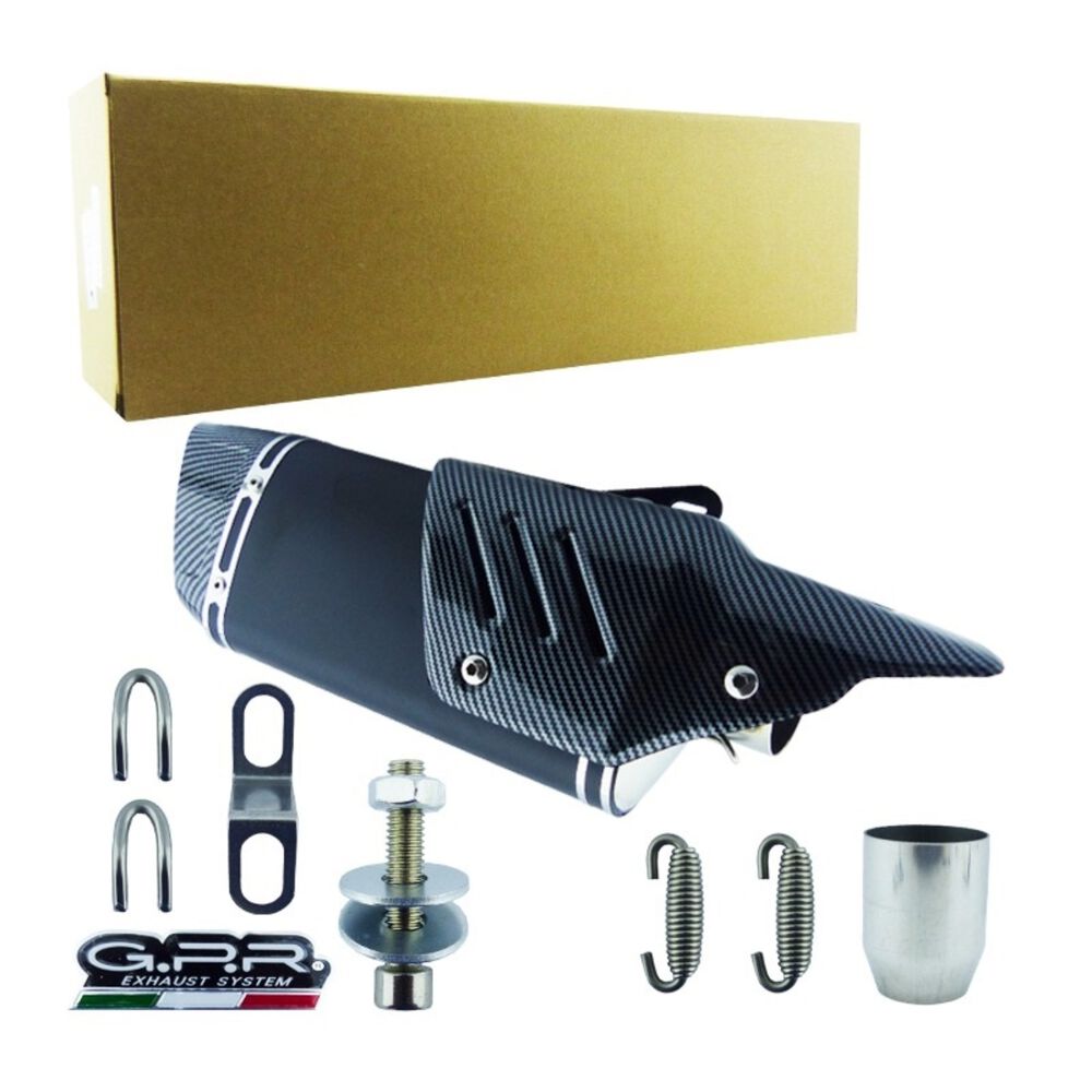 Tronador Para Moto Gpr Con Proteccion Y Boca Carbon 46cm Con Silenciado image number 3.0