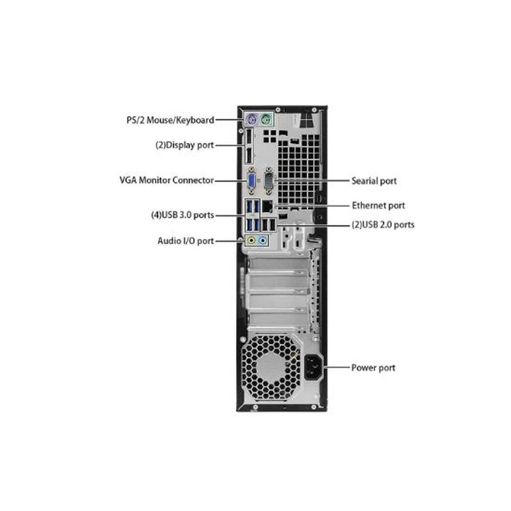 Kit Monitor + Pc Desktop Hp Prodesk 600 G2 Sff (i5-6ta 8gb 500gb) + Teclado & Mouse Reacondicionado Grado A image number 1.0