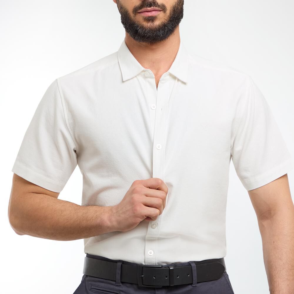 Camisa Slim Fit Manga Corta Hombre Az Black image number 4.0