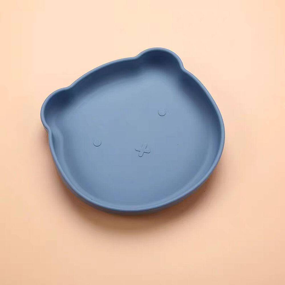 Set De Alimentación Silicona Platos Bebe 5 Piezas Celeste image number 1.0