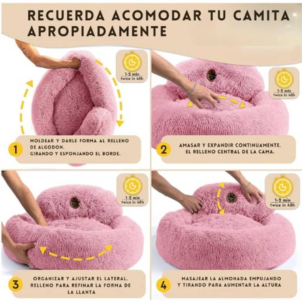 Cama Mascota Grande Yep Pet Perro L Antiestr&eacute;s Y Ronquido Cama Dona image number 4.0