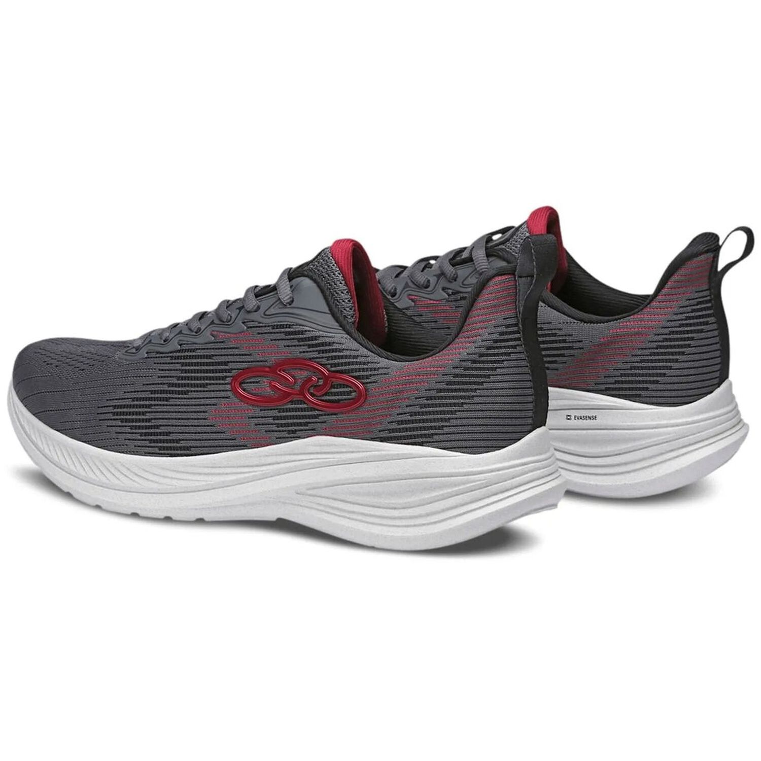 Zapatilla Mujer Marte Gris/rojo image number 2.0