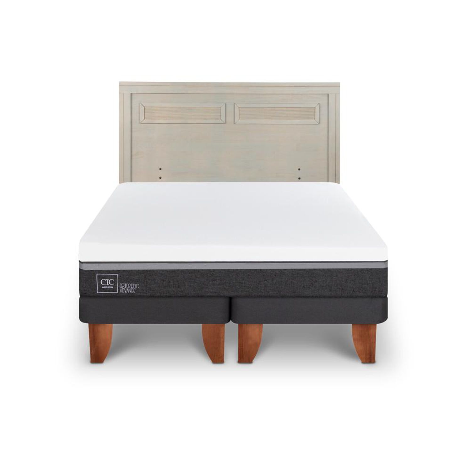 Cama Europea Cic Ortopedic Advance / King / Base Dividida + Respaldo image number 0.0