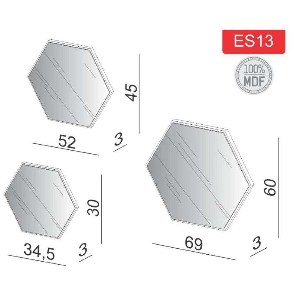 Set Decocasa Espejos Es13 Ow image number 1.0